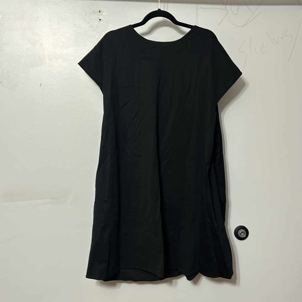 COS Open Back Black Bow Midi Dress